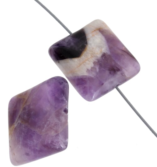 Dog Teeth Amethyst 18mm Square 9pcs Approx