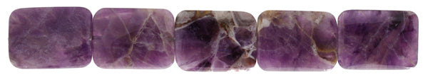 Dog Teeth Amethyst 30x40mm Rectangle 4pcs Approx