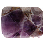 Dog Teeth Amethyst 30x40mm Rectangle 4pcs Approx