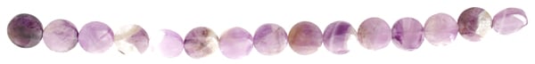 Dog Teeth Amethyst 12mm Coin 14pcs Approx