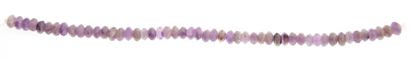 Dog Teeth Amethyst 6mm Rondelle Facetted Approx 44pcs