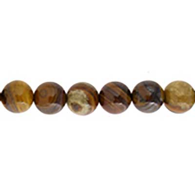 Iron Zebra Jasper 6mm Round 29pcs Approx