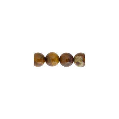 Iron Zebra Jasper 10mm Round 17pcs Approx