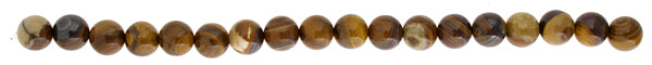 Iron Zebra Jasper 10mm Round 17pcs Approx