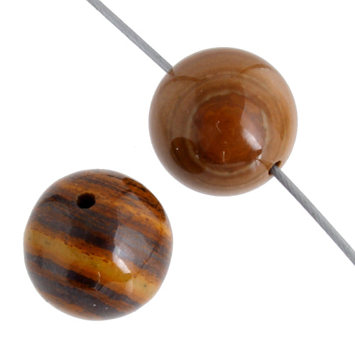 Iron Zebra Jasper 10mm Round 17pcs Approx