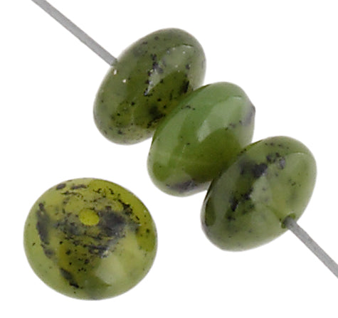 Jade (Canadian) 8mm Rondelle 35pcs Approx