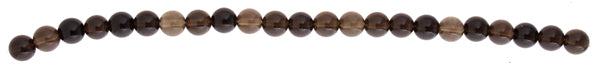 Smoky Quartz 8mm Round 21pcs Approx