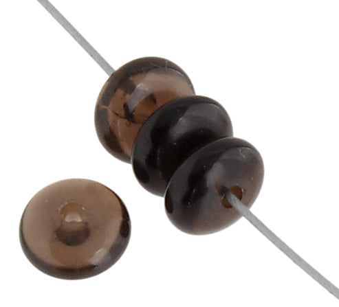 Smoky Quartz 8mm Rondelle 35pcs Approx