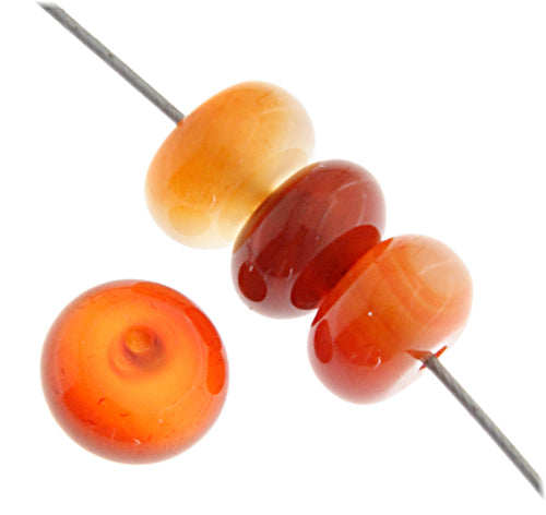 Carnelian 8mm Rondelle Approx 35pcs