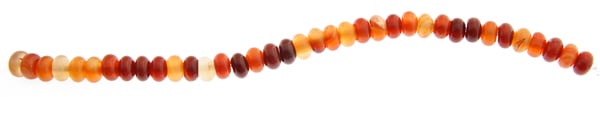Carnelian 8mm Rondelle Approx 35pcs