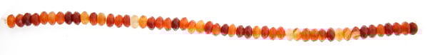 Carnelian 6mm Rondelle Facetted Approx 44pcs