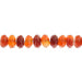 Carnelian 6mm Rondelle Facetted Approx 44pcs