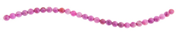 Pink Crazy Lace 6mm Round Approx 29pcs