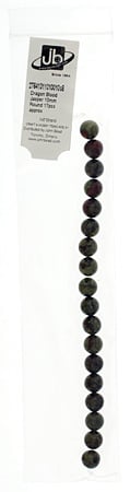 Dragon Blood Jasper 10mm Round 17pcs Approx