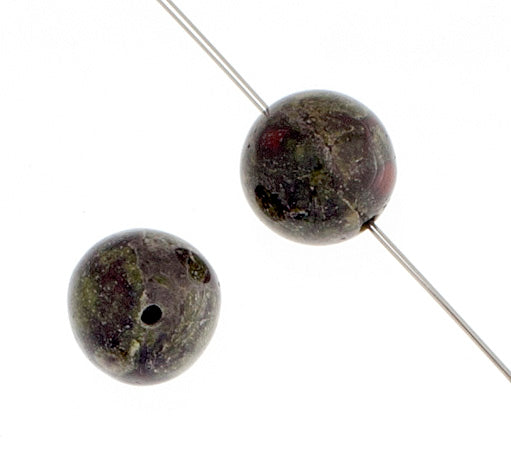 Dragon Blood Jasper 10mm Round 17pcs Approx