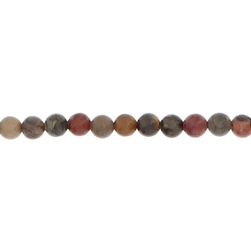 Red Creek Jasper 16in 4mm Round Approx 80pcs