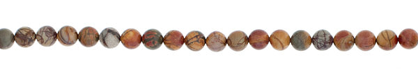 Red Creek Jasper 8mm Round 21pcs Approx