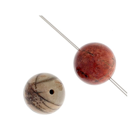 Red Creek Jasper 8mm Round 21pcs Approx