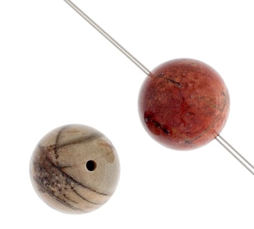 Red Creek Jasper 10mm Round 17pcs Approx
