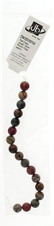Red Creek Jasper 10mm Round 17pcs Approx