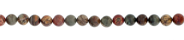 Red Creek Jasper 10mm Round 17pcs Approx