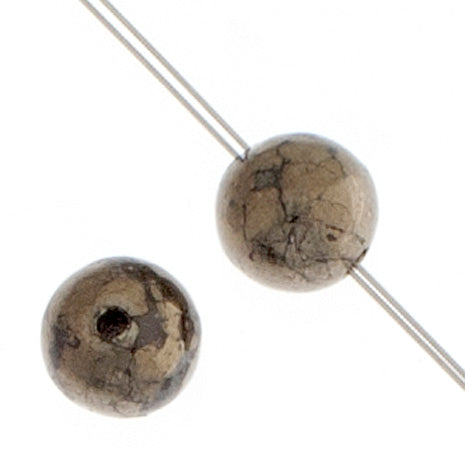 Pyrite 6mm Round 29pcs Approx