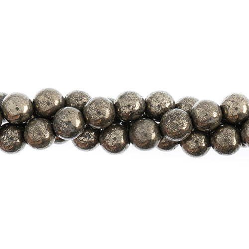 Pyrite 16in 6mm Round Approx 57pcs
