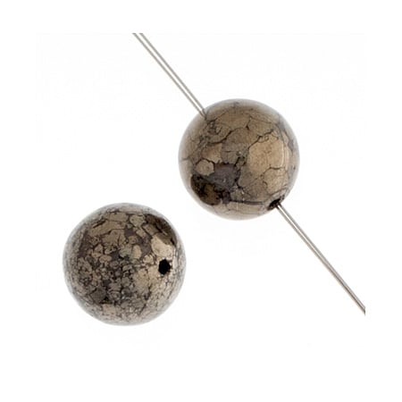 Pyrite 8mm Round 21pcs Approx