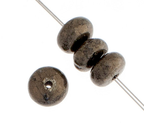 Pyrite 6mm Rondelle 44pcs Approx