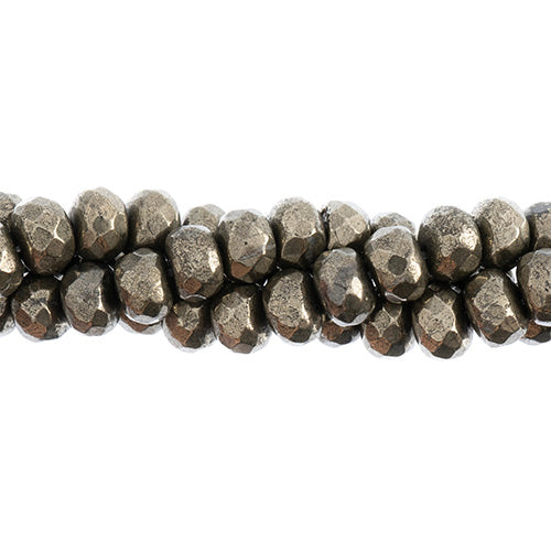 Pyrite 16in 8mm Rondelle Approx 74pcs