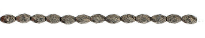 Pyrite 9x12mm Rice Bead Facetted 14pcs Appx