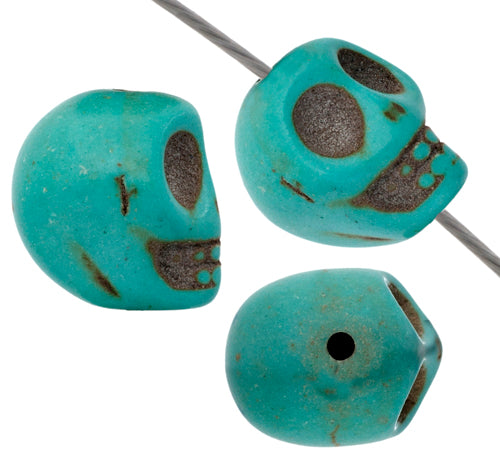 Semi-Precious Skull 8in strand