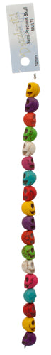 Semi-Precious Skull 8in strand