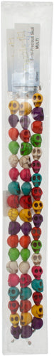 Semi-Precious Skull 8in strand