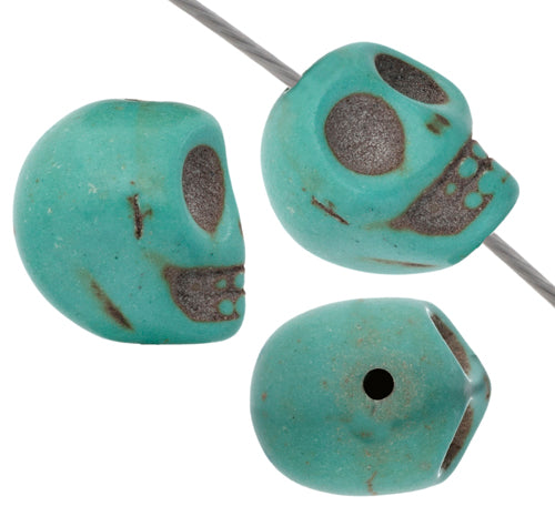 Semi-Precious Skull 8in strand