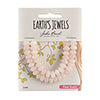 Earth's Jewels Semi-Precious Rondell 5x8mm Rose Quartz Natural