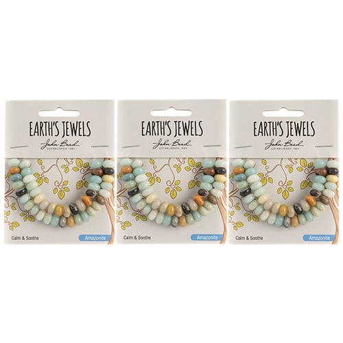 Earth's Jewels Semi-Precious Rondell 5x8mm Amazonite Natural