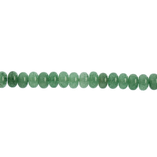 Earth's Jewels Semi-Precious Rondell 5x8mm Green Aventurine Natural