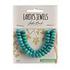Earth's Jewels Semi-Precious Rondell 5x8mm Green Turquoise Stabilized