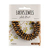 Earth's Jewels Semi-Precious Rondell 5x8mm Tiger Eye Natural