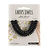 Earth's Jewels Semi-Precious Rondell 5x8mm Black Onyx Natural Dyed
