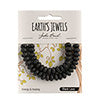 Earth's Jewels Semi-Precious Rondell 5x8mm Black Lava Natural