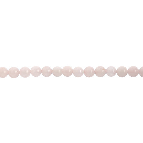 Earth's Jewels Semi-Precious Round Beads Rose Quartz Natural