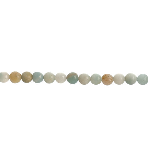 Earth's Jewels Semi-Precious Round Beads Amazonite Natural