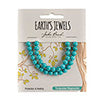 Earth's Jewels Semi-Precious Round Beads Turquoise Howlite Stabilized