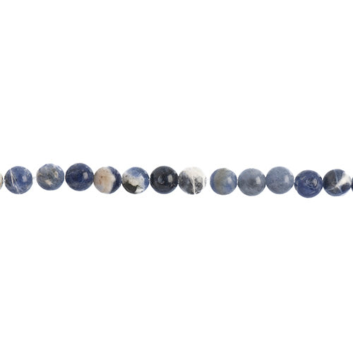 Earth's Jewels Semi-Precious Round Beads Sodalite Natural