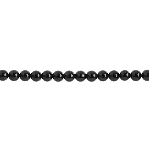 Earth's Jewels Semi-Precious Round Beads Black Onyx Natural Dyed