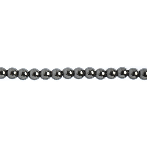 Earth's Jewels Semi-Precious Round Beads Hematite Natural