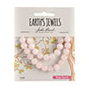 Earth's Jewels Semi-Precious Round Beads Rose Quartz Natural