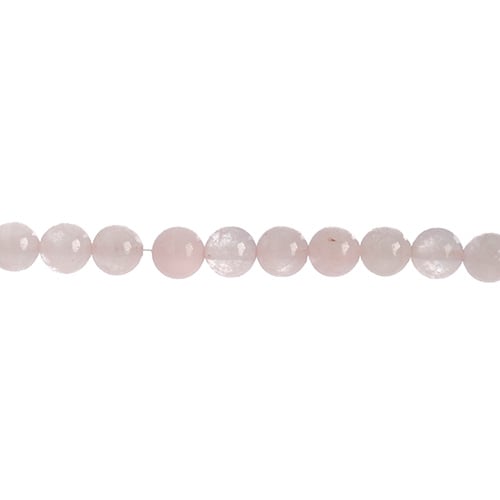 Earth's Jewels Semi-Precious Round Beads Rose Quartz Natural